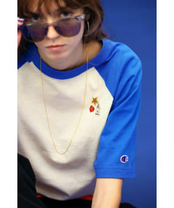 Champion × BEAMS BOY / 別注 女裝 印刷 拉克蘭袖上