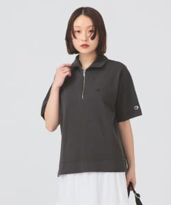 Champion × Ray BEAMS / 別注 女裝 半拉鍊 短袖 上衣