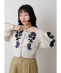 Sara Mallika / 女裝 棉麻 拼接 上衣