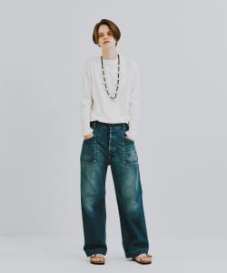 BUZZ RICKSON‘S × BEAMS BOY / 別注 女裝 U.S. NAVY 丹寧工作褲