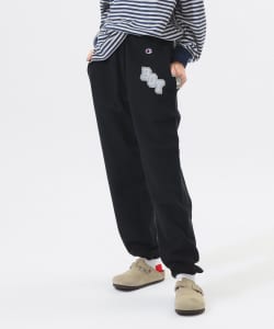 Champion × BEAMS BOY / 別注 女裝 BOY 印花 抽繩 棉褲