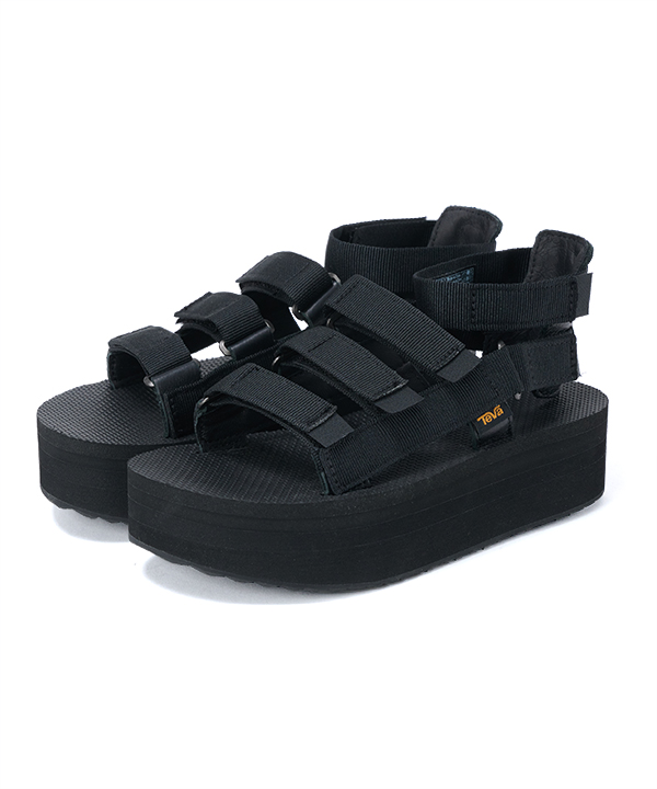 Teva black flatform sale