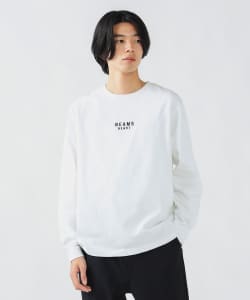 BEAMS HEART/ 男裝 LOGO 刺繡 長袖 T恤