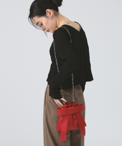 【3/13再降價】Ray BEAMS / 女裝 緞帶 造型 小包