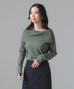 Demi-Luxe BEAMS / 女裝 落肩 長袖 針織衫