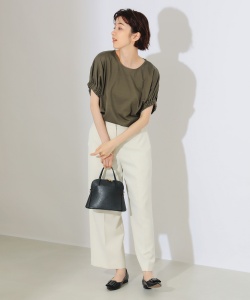 B:MING by BEAMS / 女裝 絲光棉 設計衣袖 T恤