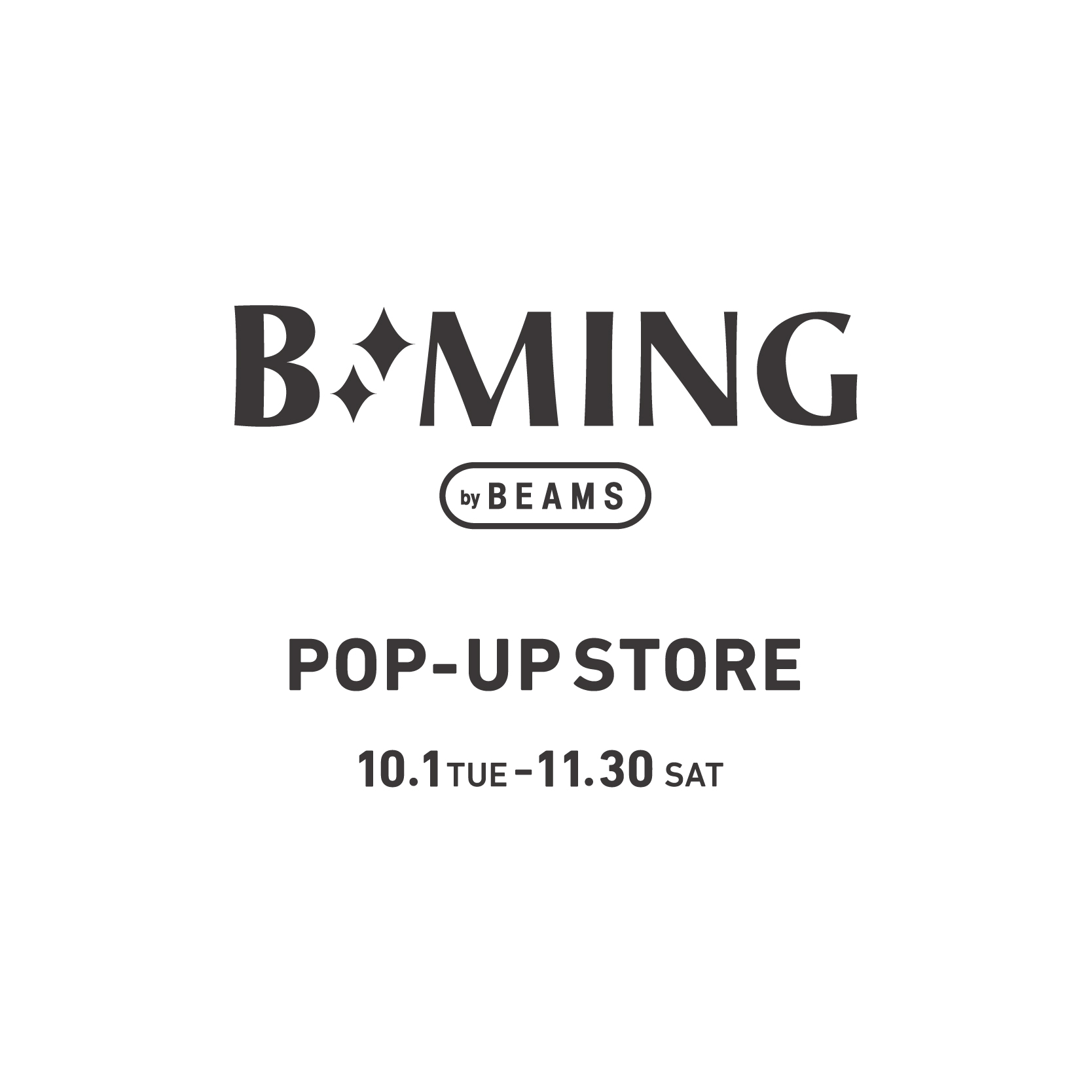 ＜B:MING by BEAMS＞POP UP SHOP首度登台