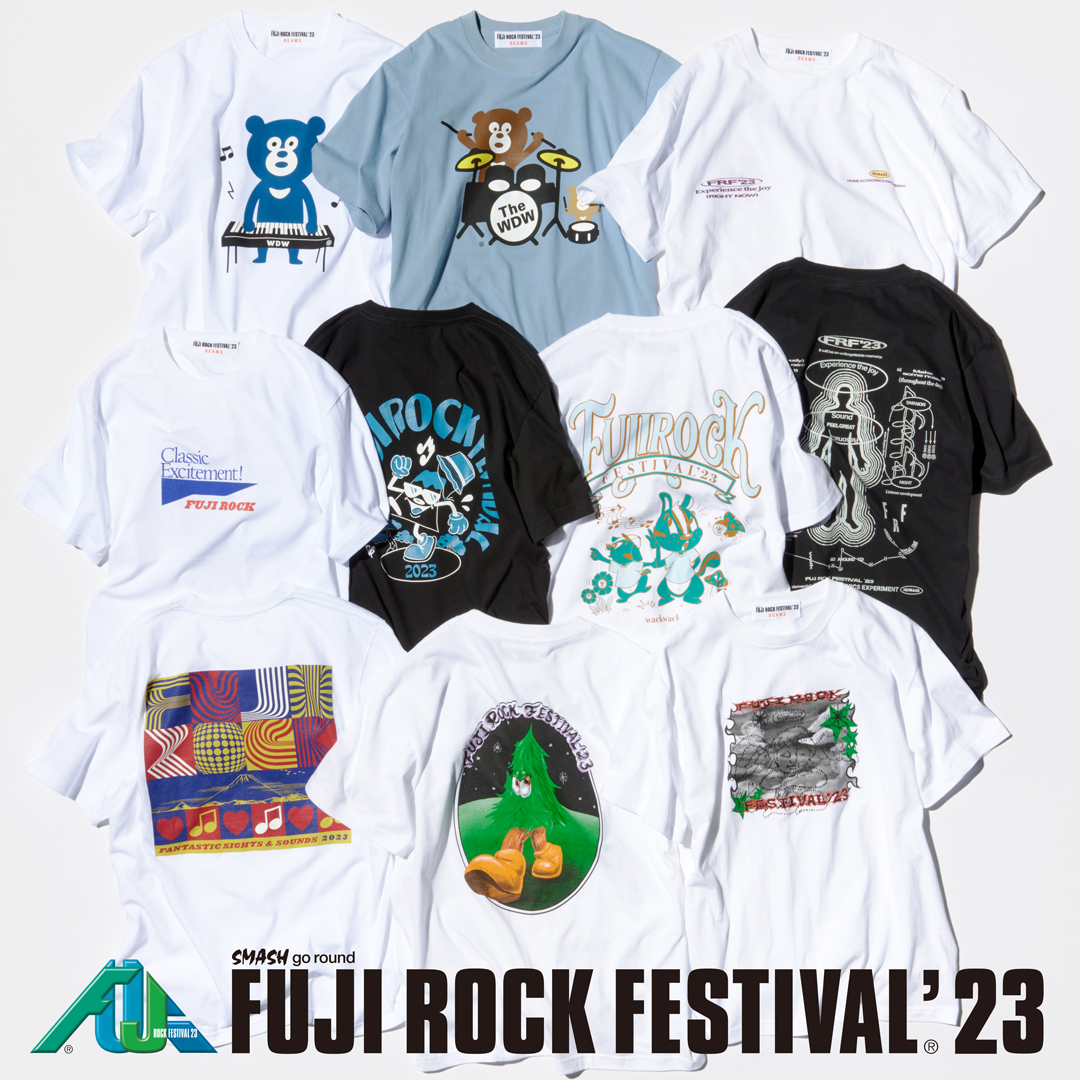 『FUJI ROCK FESTIVAL'23 × BEAMS 』原創T恤今年也盛大登場！