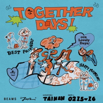 BEAMS 新光三越台南新天地限定｜Together For Days  似顏繪活動