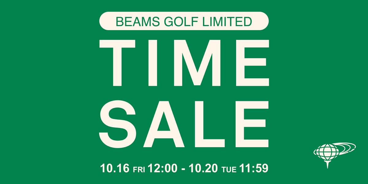 官方購物網站限定！BEAMS GOLF限定TIME SALE開跑